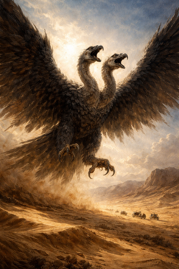 Rukh: The Twin-Headed Tyrant of the Desert Skies