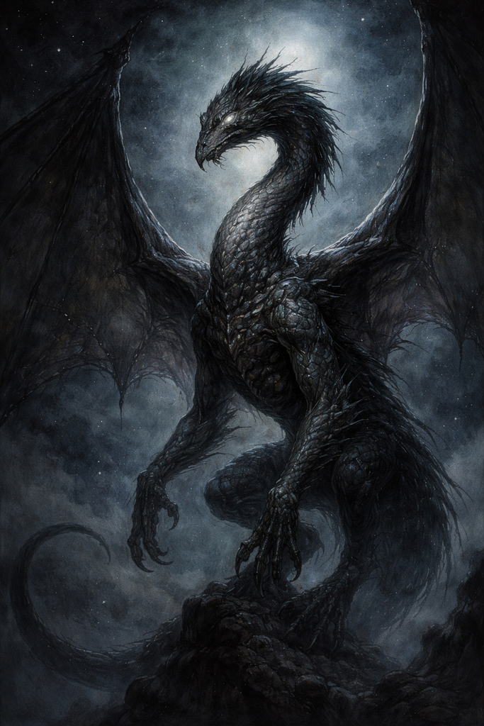 Shantak — The Void-Borne Nightmare Mount of the Moon