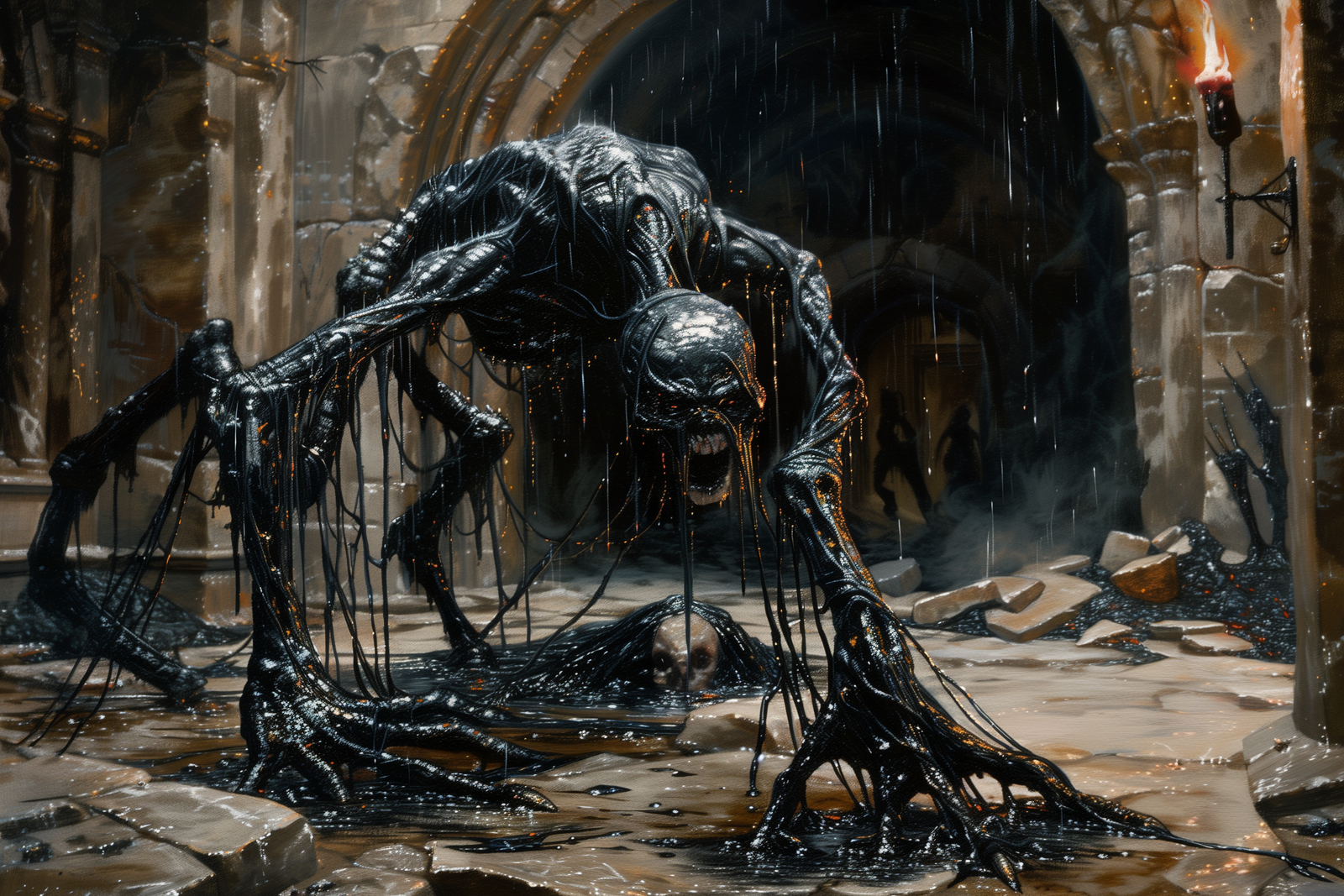 Stringy Demodand (Farastu): The Living Tar Warden That Turns Escape Into a Death Sentence