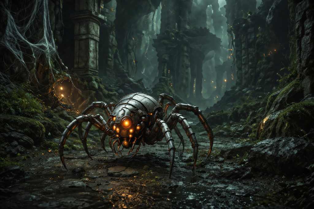 Arachnid Robot: Stealthy, Explosive Agents of Technological Warfare