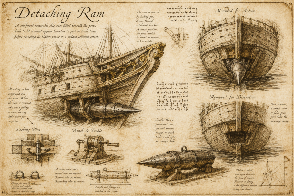 Detaching Ram: Hidden Naval Weapon for Merchant Ships and Raiders