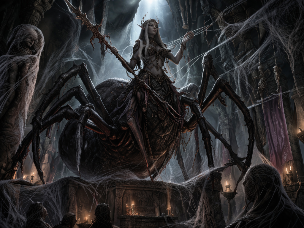 Drider, the Silk-Crowned Horror