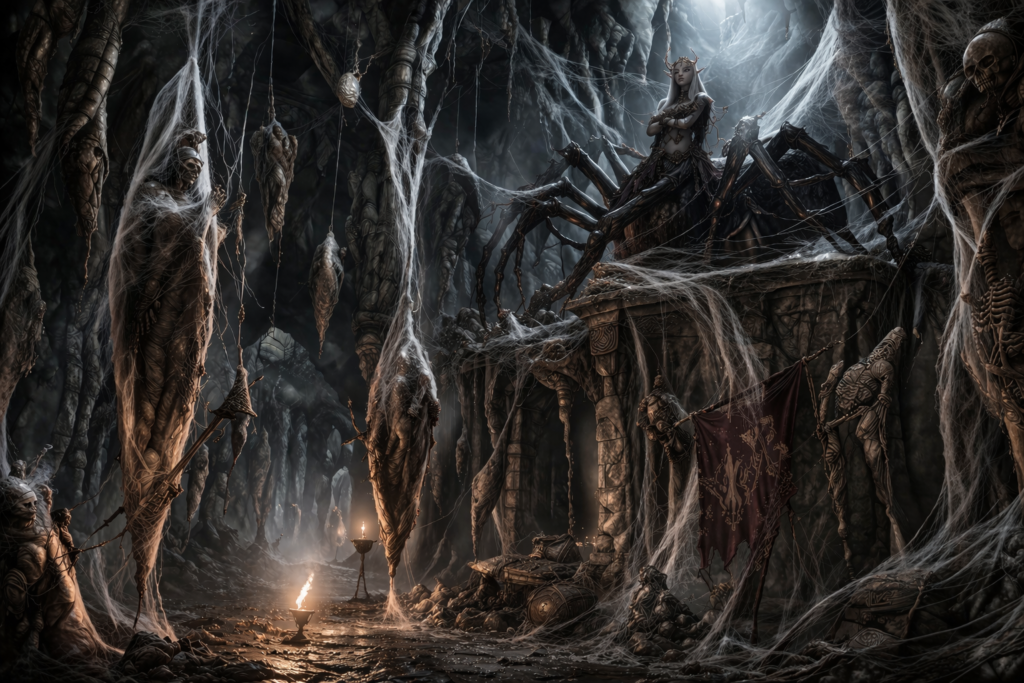 Drider, the Silk-Crowned Horror