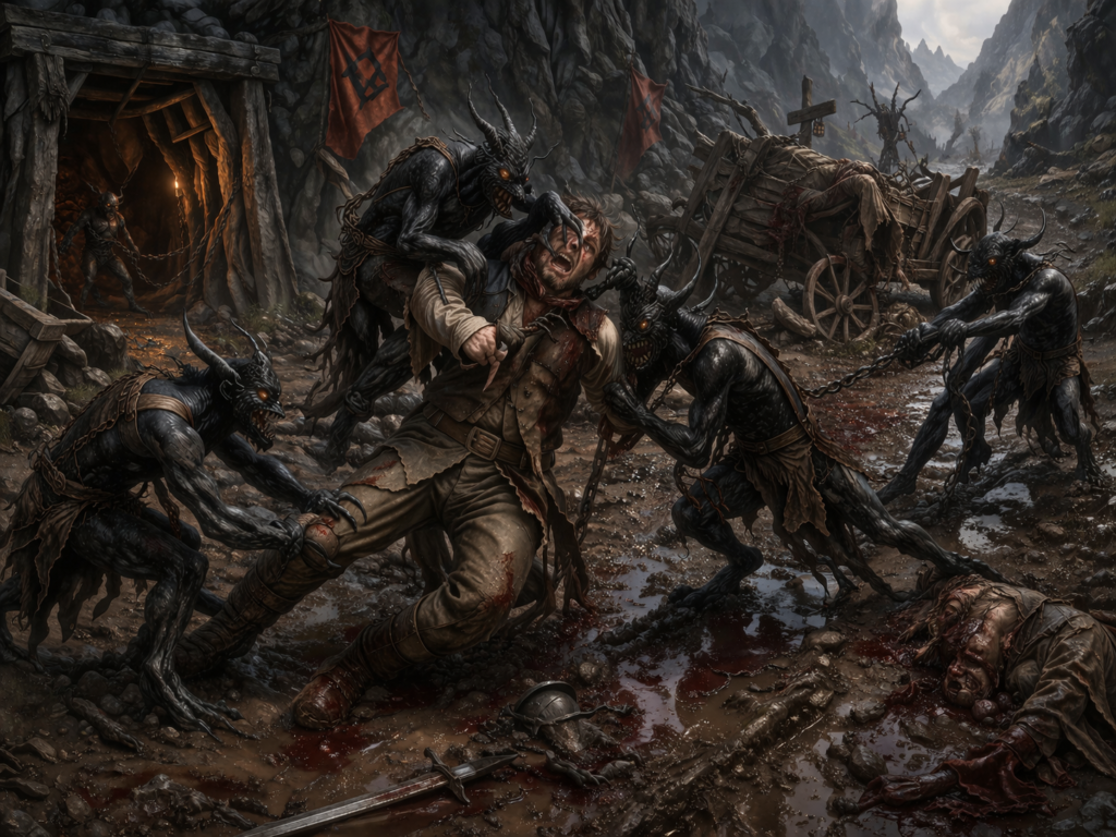 Drudge Devil, the Chain-Gang Fiend of Infernal Labor