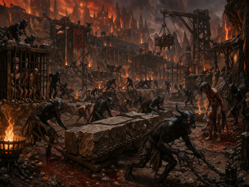 Drudge Devil, the Chain-Gang Fiend of Infernal Labor