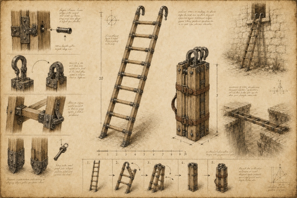 Folding Ladder | Portable Adventuring Gear
