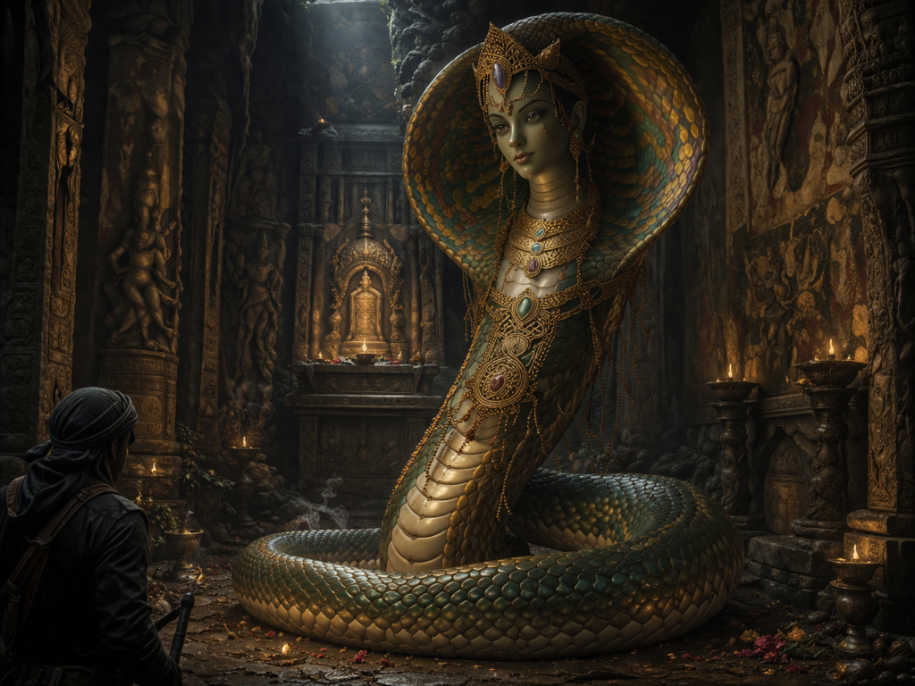 Guardian Naga, Warden of the Sacred Threshold