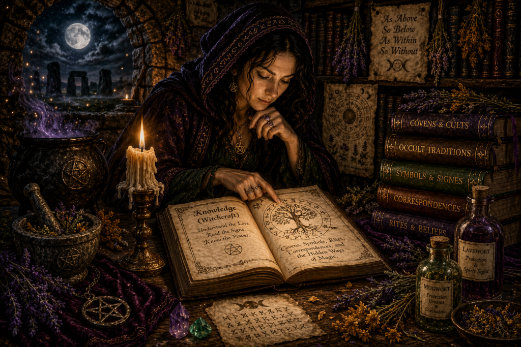 Knowledge (Witchcraft) occult study and witch lore in a medieval magical tradition