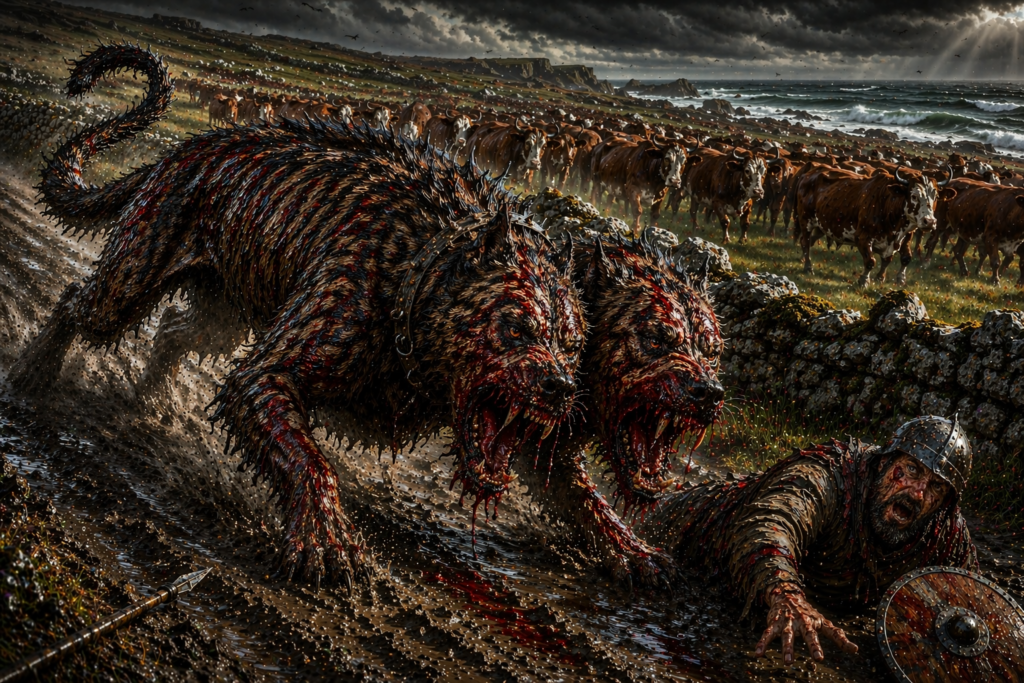 Orthrus, the Two-Headed Hound of Geryon