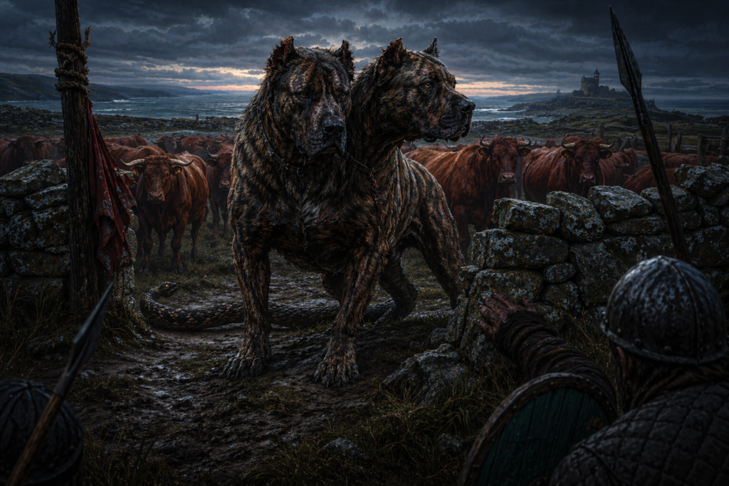 Orthrus, the Two-Headed Hound of Geryon