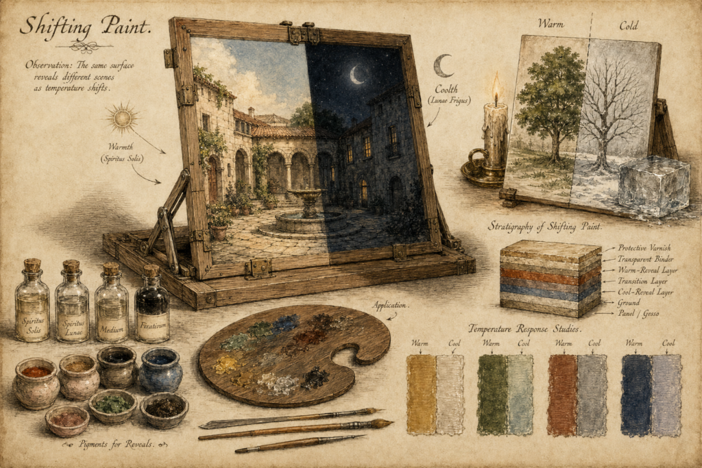 Shifting Paint | Alchemical Hidden Message