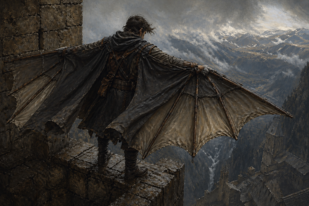 Wing Cloak | Gliding Cloak for Tower Couriers