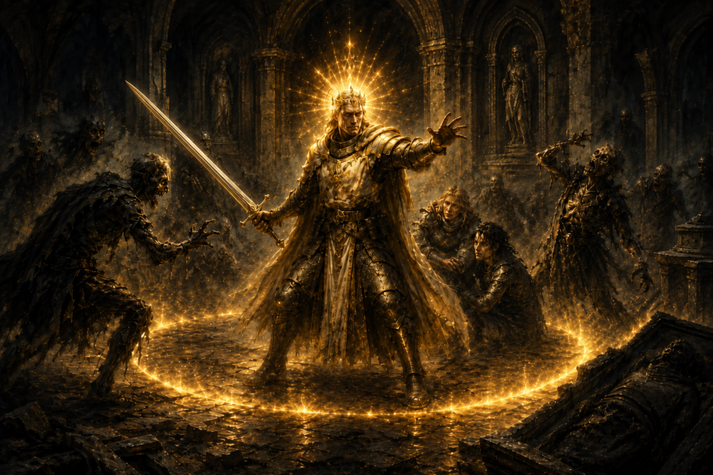 Crown of Brilliance Spell — Radiant Cleric Light Magic "Crown of the Exalted Sun"