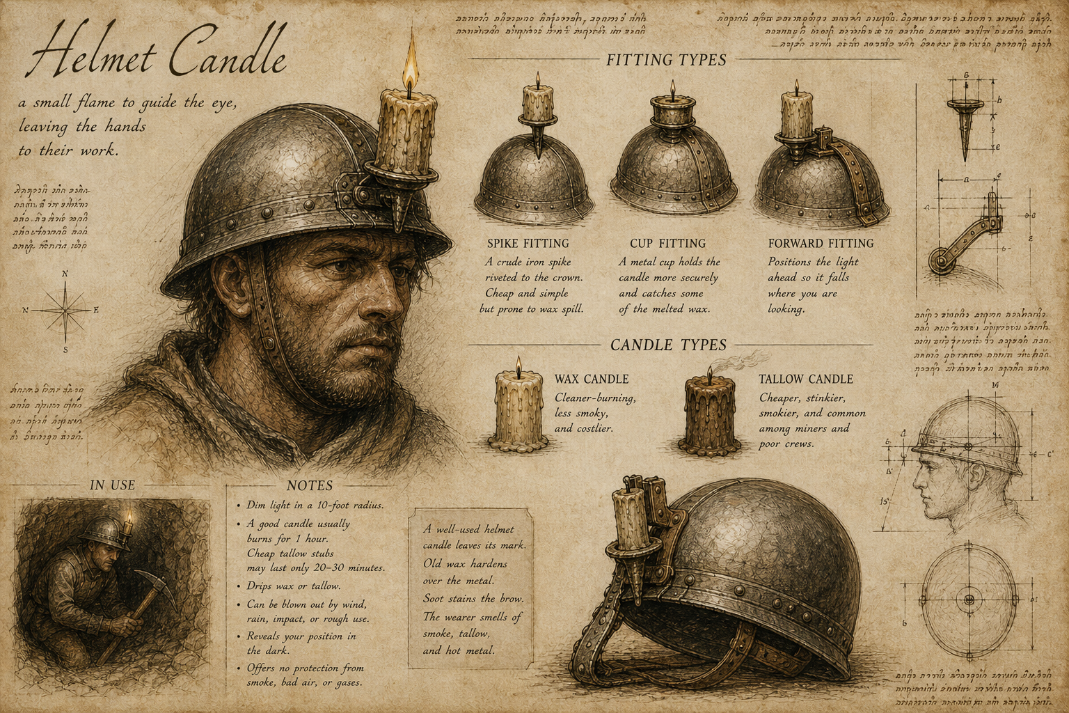 Helmet Candle – Hands-Free Light