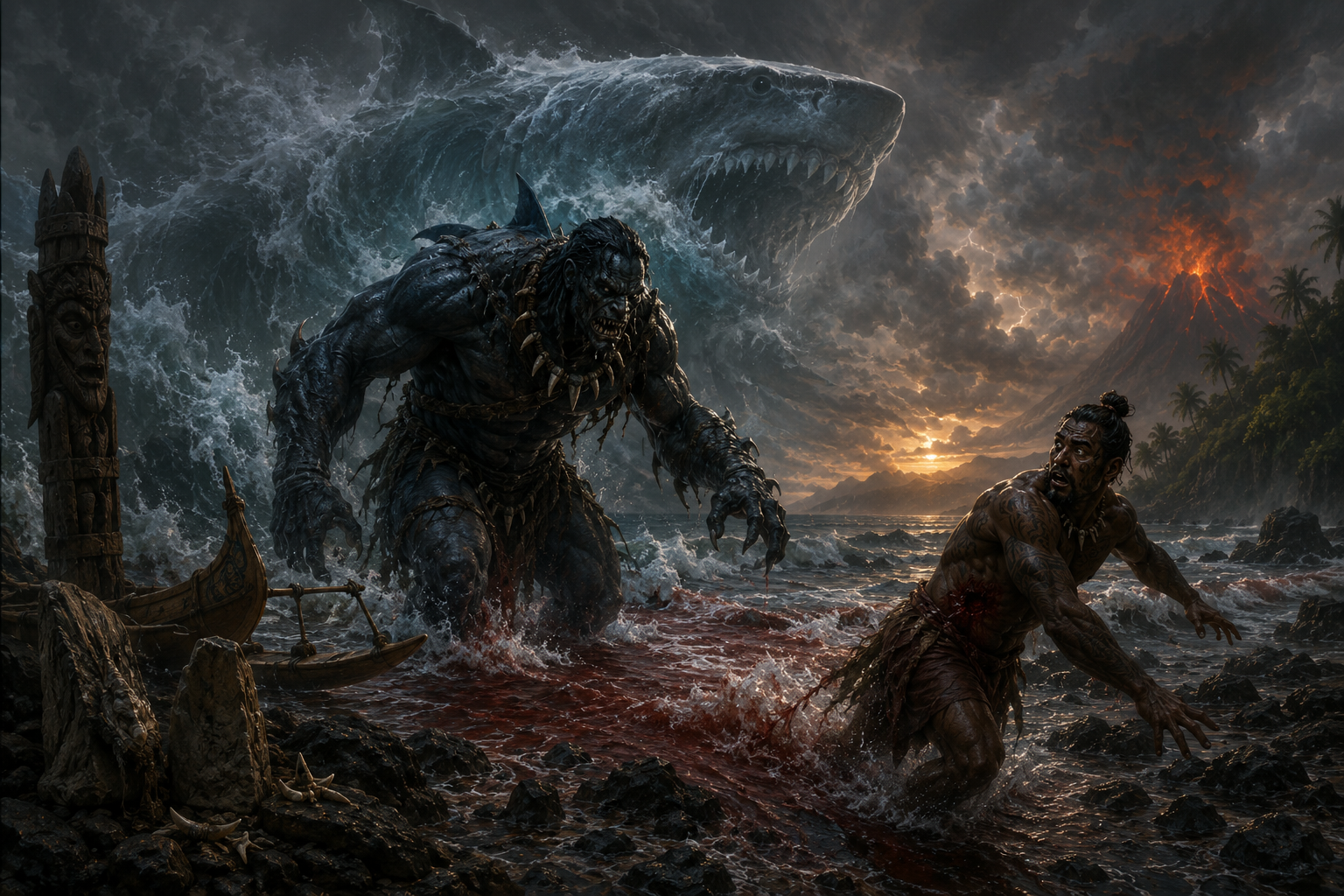 Megalodon Empowerment Spell – Apex Shark Transmutation for Sea Druids