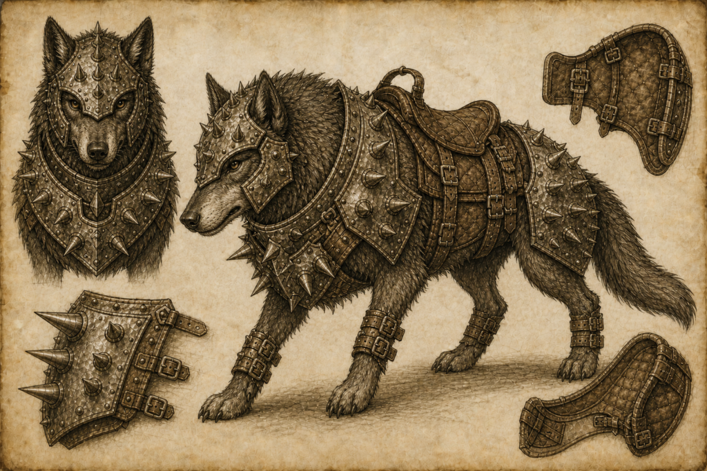 Spiked Barding – Mount Equipment for Warhorses and Shock Cavalry