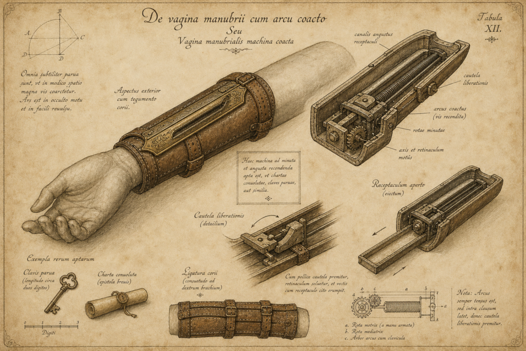 Spring-Loaded Wrist Sheath