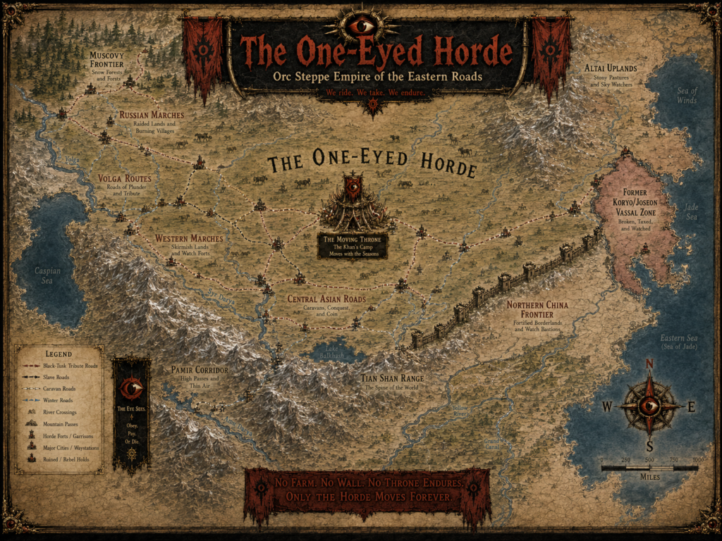 The One-Eyed Horde: Orc Steppe Empire of the Eastern Roads