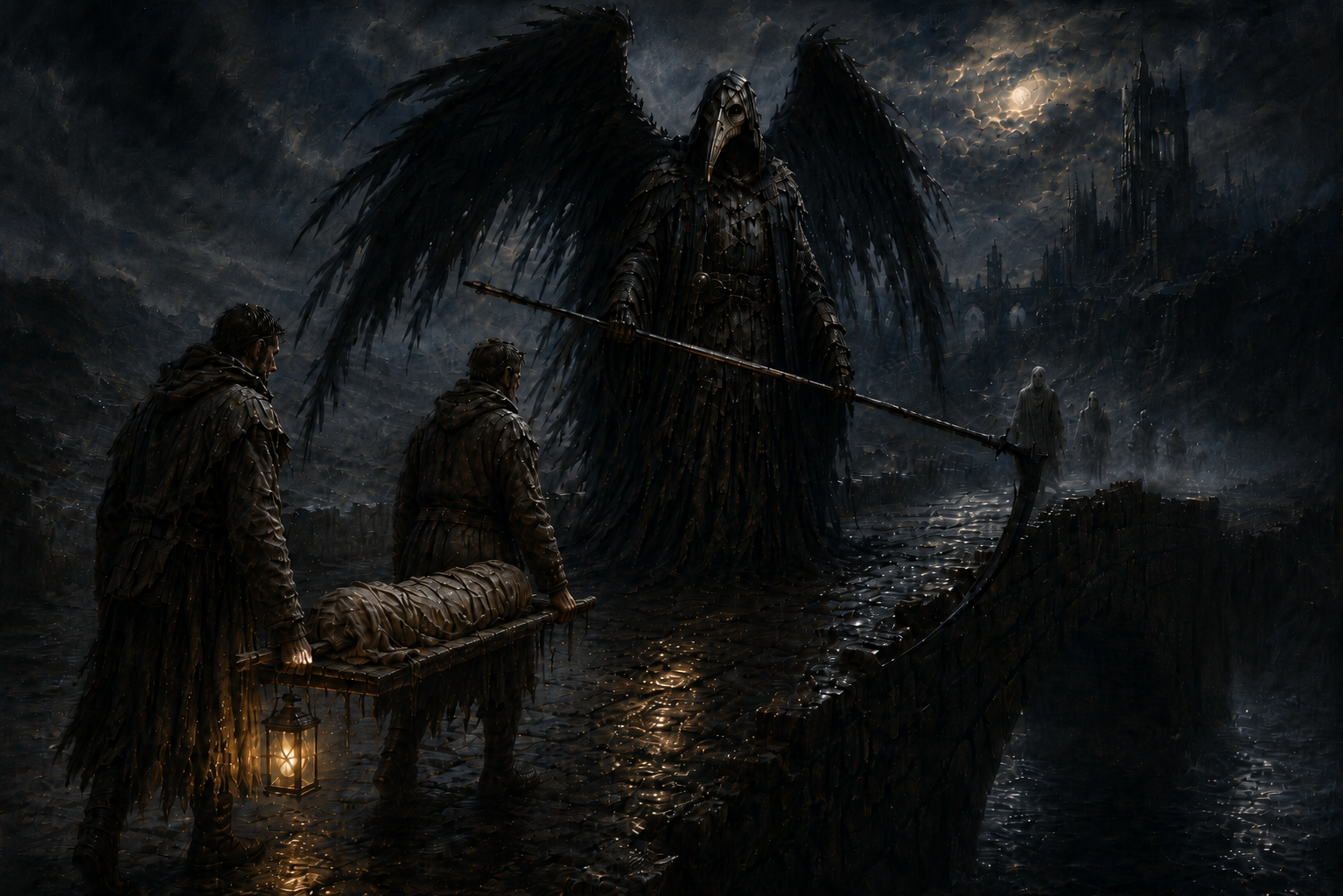 Vanth Psychopomp – Black-Winged Usher and Guardian of the Dead Road