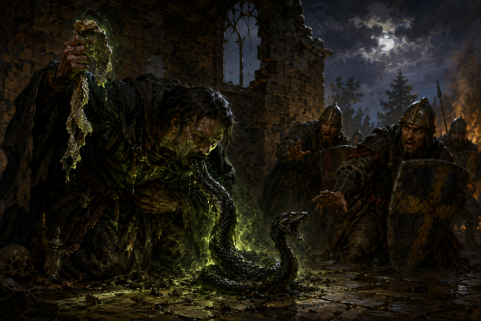 Vipergout Spell — Evil Serpent Summoning, Poison Magic, and Fiendish Viper Control
