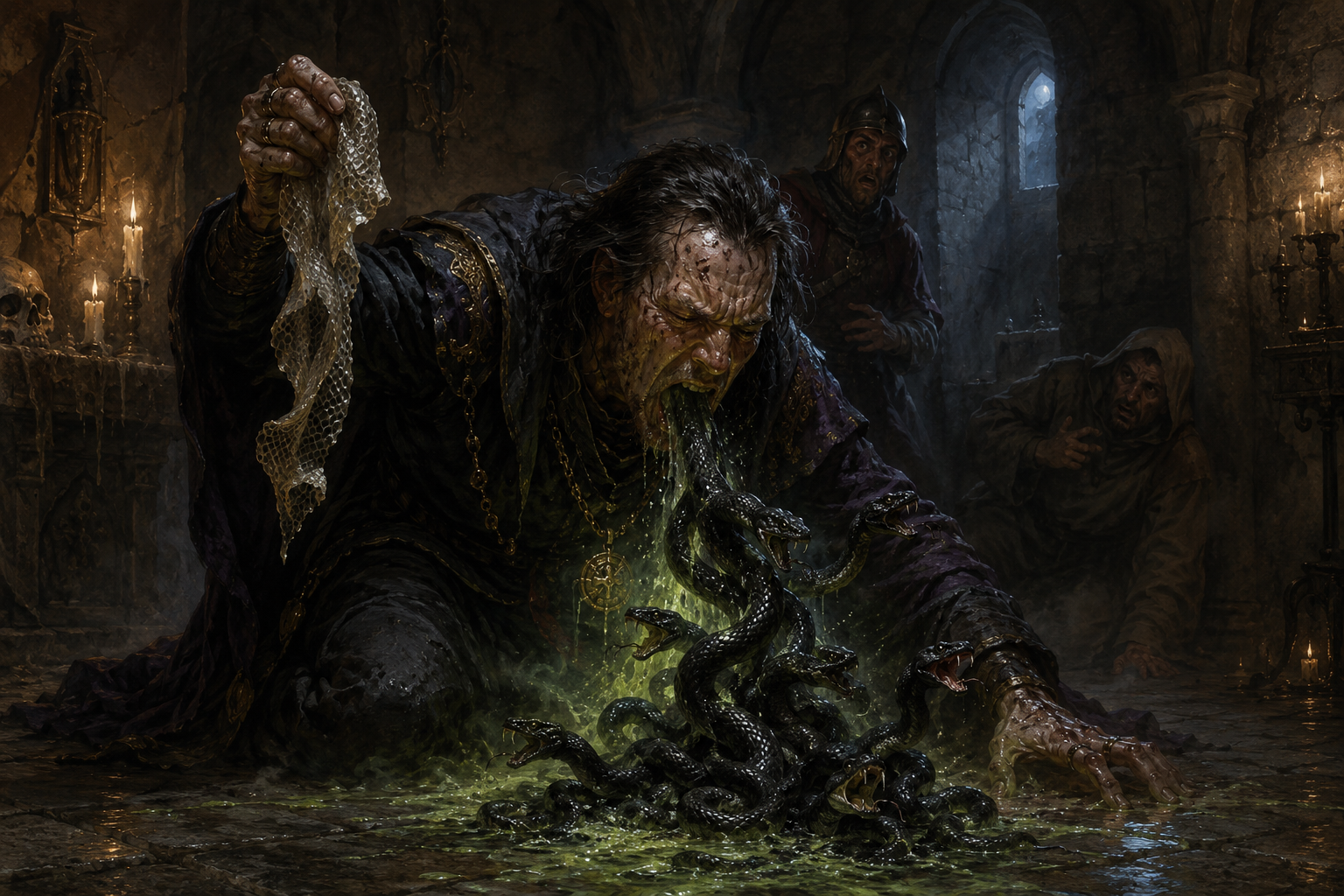 Vipergout Spell — Evil Serpent Summoning, Poison Magic, and Fiendish Viper Control