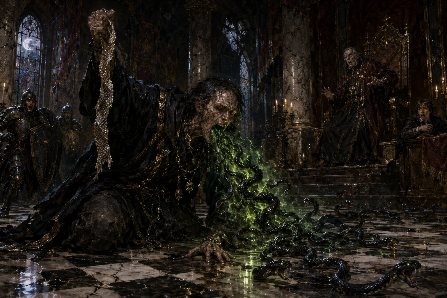 Vipergout Spell — Evil Serpent Summoning, Poison Magic, and Fiendish Viper Control