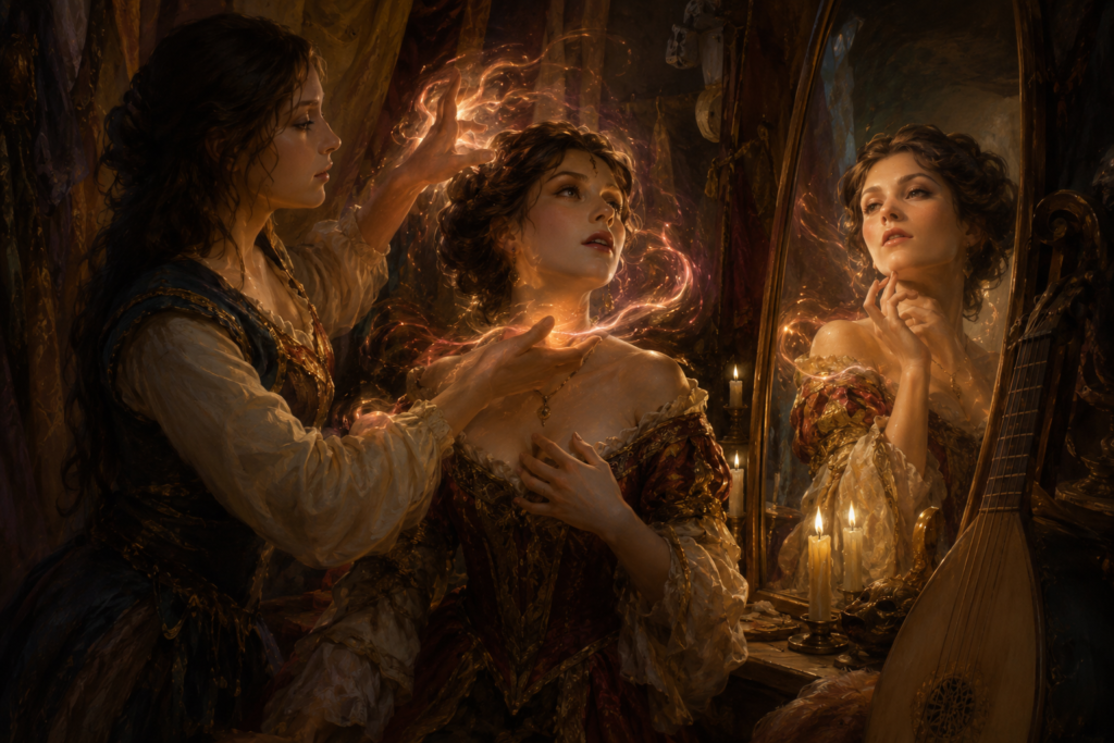 Beauty’s Caress Spell: Charisma, Beauty, Poise, and Courtly Glamour Magic