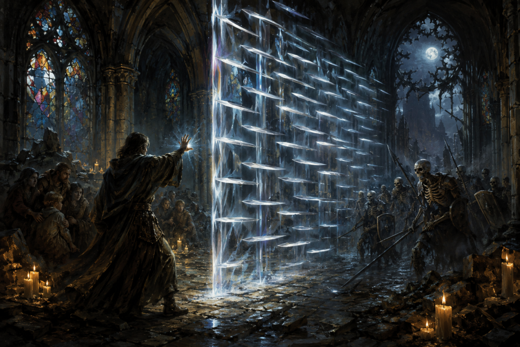 Blade Barrier Spell: Whirling Blades of Sacred Force and Divine Judgement