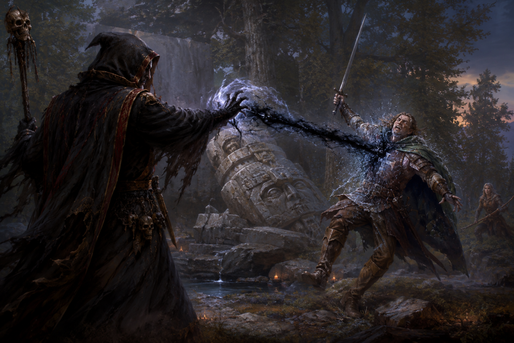 Darkbolt Spell: Lance of Vile Night, Cold Shadow, and Stunning Evil
