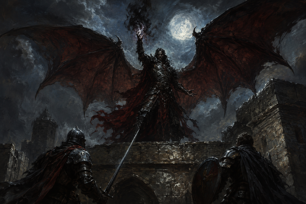 Demon Wings Spell: Evil Bat-Winged Flight for Blackguards