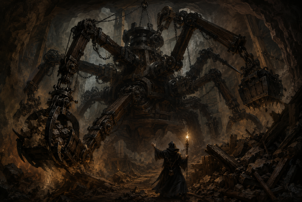 Fantastic Machine Spell: Conjure the Clattering Engine of Arcane Craft