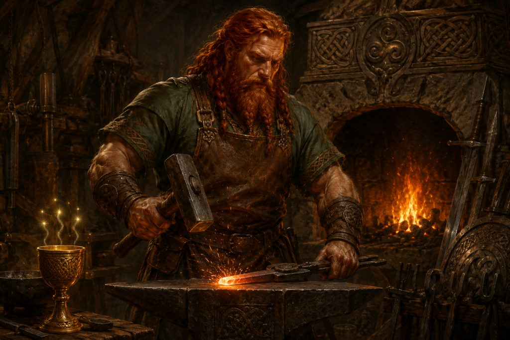 Goibhniu, Irish God of Smithing, Brewing, and the Deathless Feast