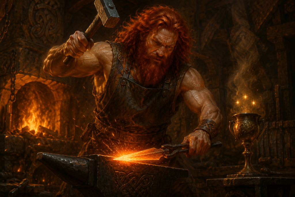 Goibhniu, Irish God of Smithing, Brewing, and the Deathless Feast