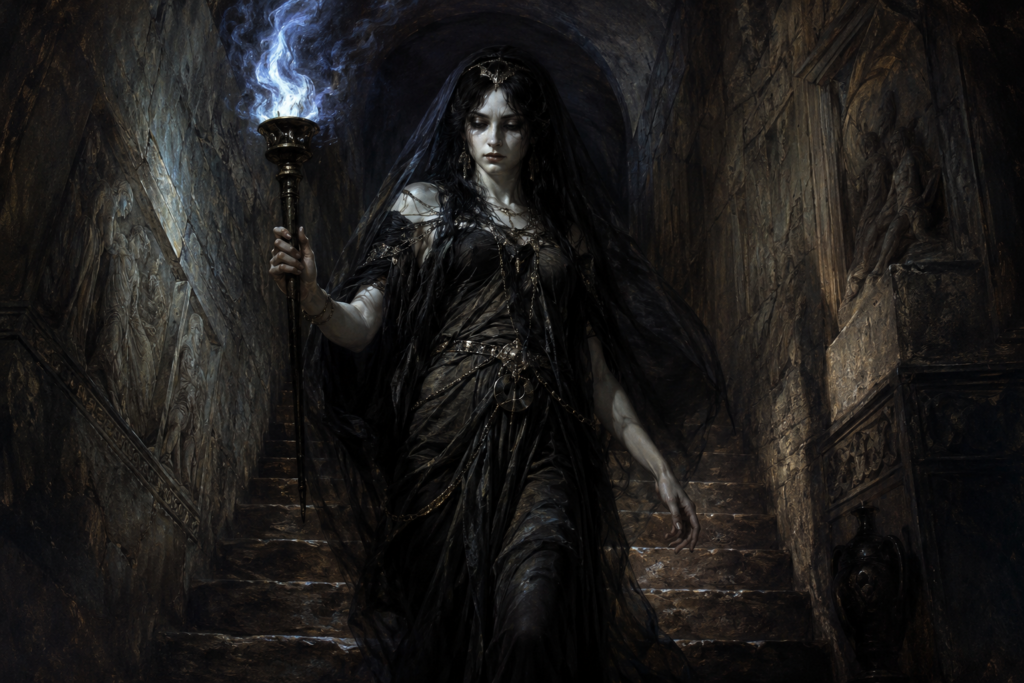 Lampades — Torch-Bearing Nymphs of the Underworld