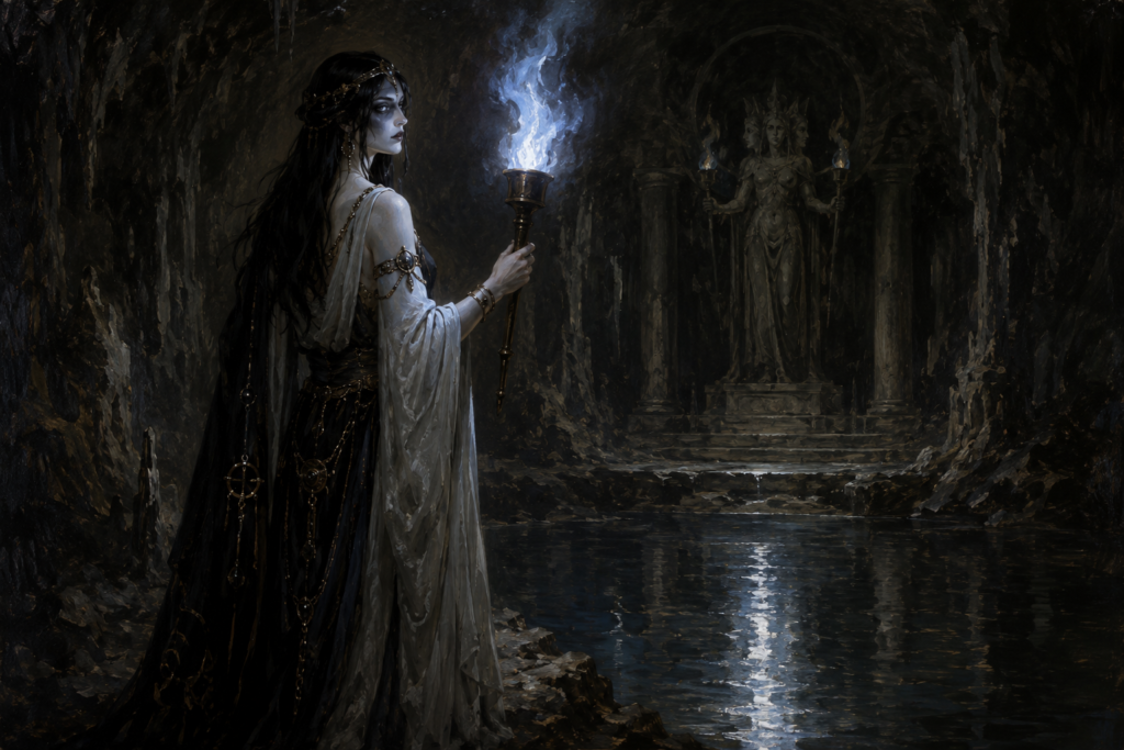 Lampades — Torch-Bearing Nymphs of the Underworld