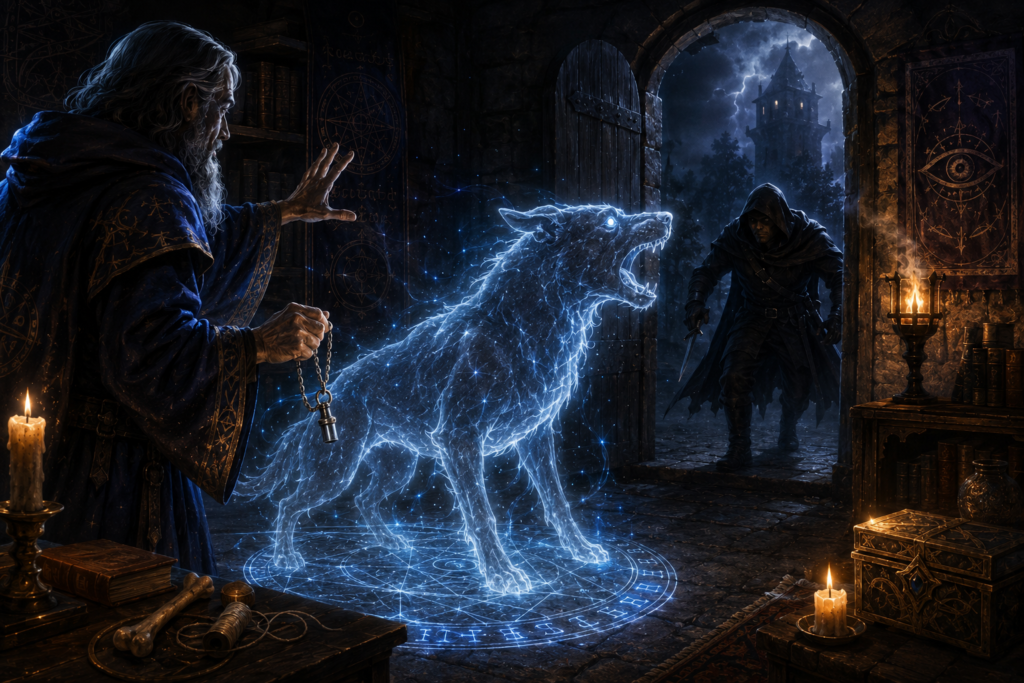 Mage’s Faithful Hound Spell: Phantom Watchdog and Guardian Magic