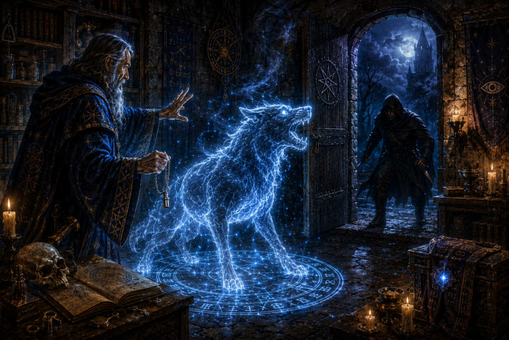 Mage’s Faithful Hound Spell: Phantom Watchdog and Guardian Magic