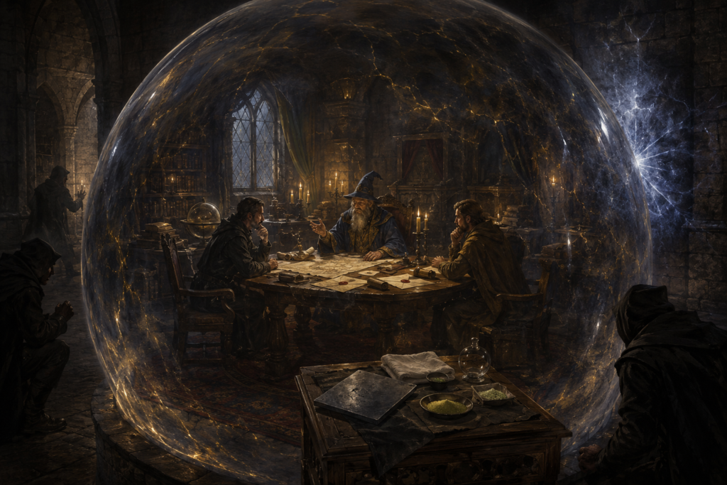 Mage’s Private Sanctum Spell: Privacy Ward, Anti-Scrying Magic, and Secret Council