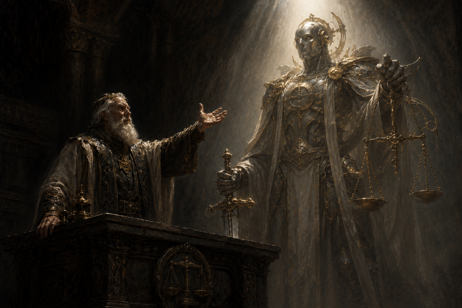 Second original Planar Ally fantasy illustration showing a planar calling scene