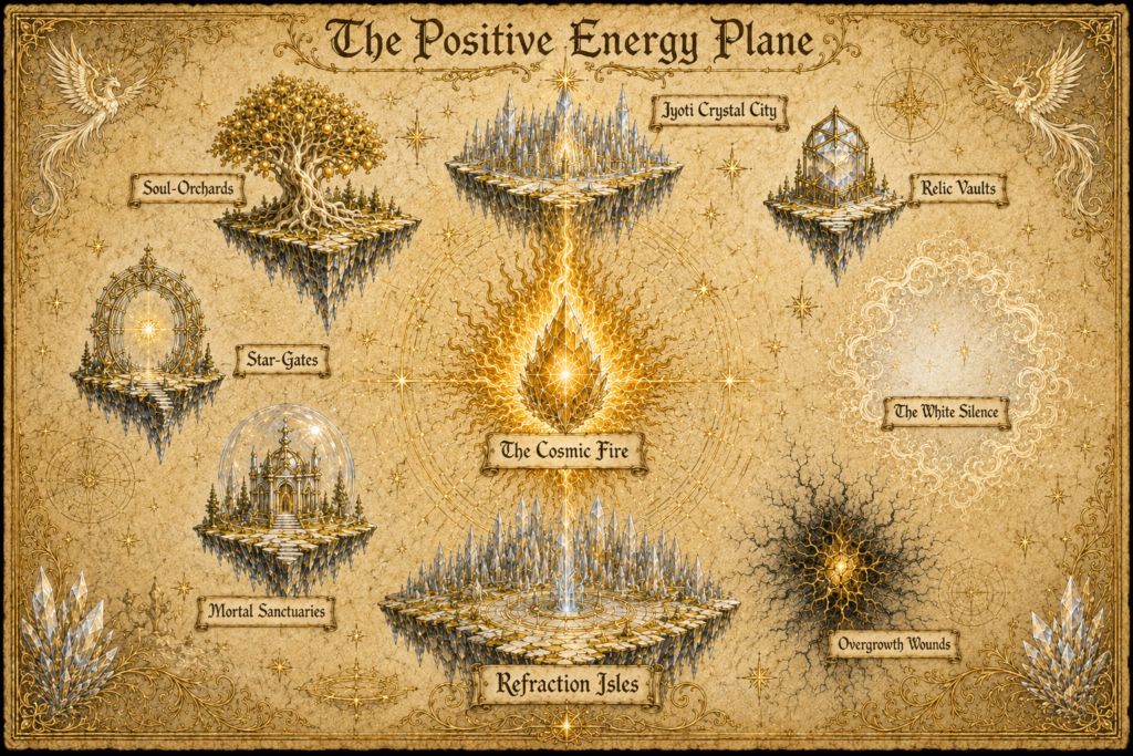 The Positive Energy Plane — Plane of Life Unbound and Burning Creation