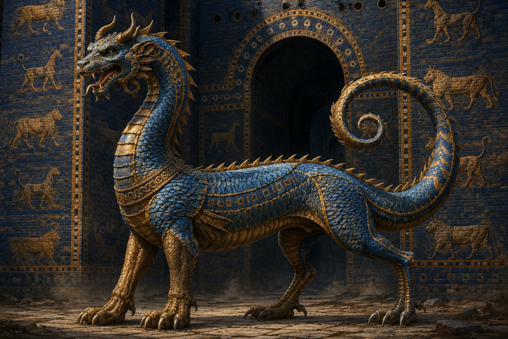 Sirrush / Mušḫuššu – Babylonian Dragon-Guardian