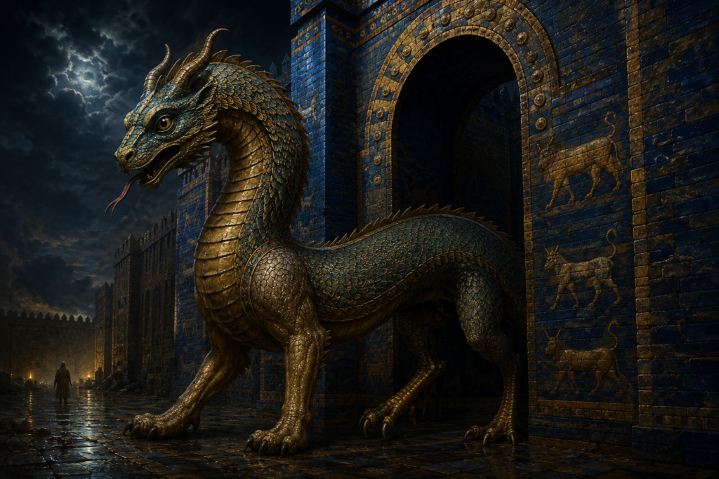 Sirrush / Mušḫuššu – Babylonian Dragon-Guardian