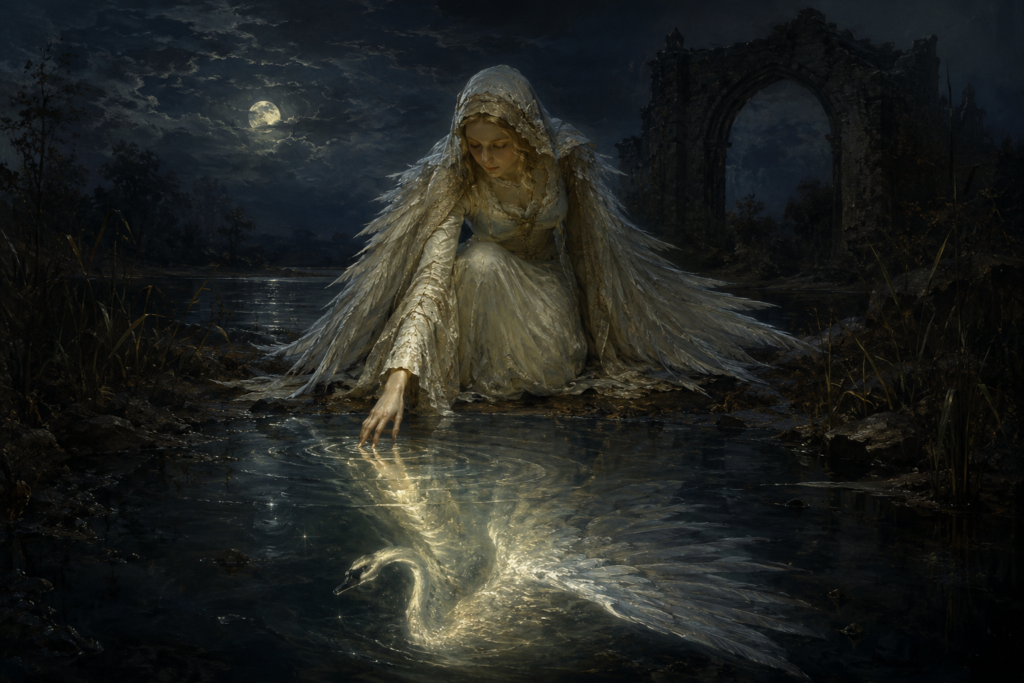 Swan Maiden – Fey Shapechanger and Feather-Cloak Bride