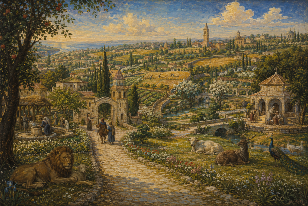 Arcadia — The Peaceable Kingdoms of Ordered Harmony