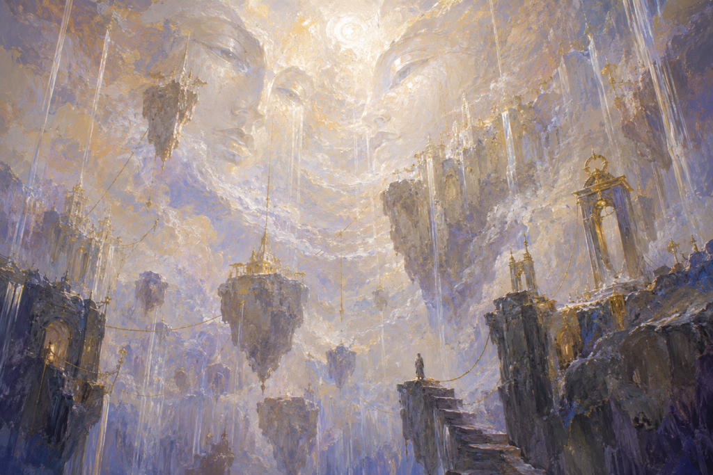 Astral Plane — Silver Expanse of Thought and Reflection