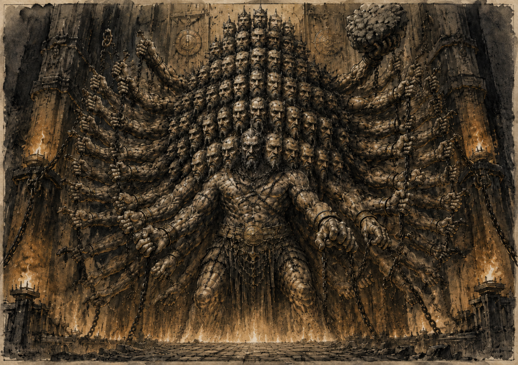 Hecatoncheires — The Hundred-Handed Wardens of Tartarus