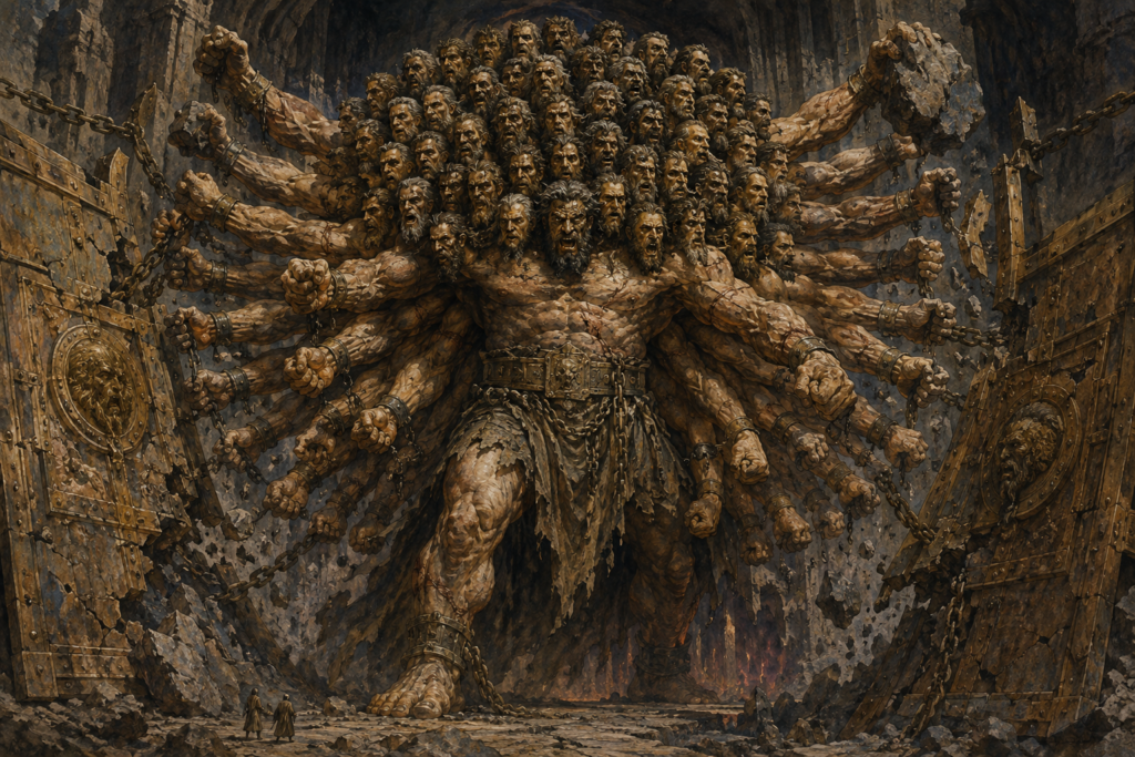 Hecatoncheires — The Hundred-Handed Wardens of Tartarus