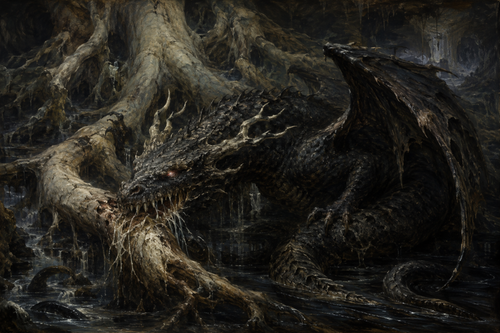 Níðhöggr — Corpse-Dragon Beneath the World Tree
