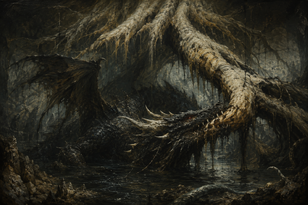 Níðhöggr — Corpse-Dragon Beneath the World Tree