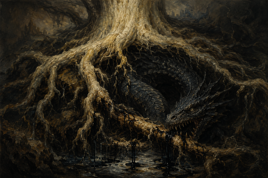 Níðhöggr — Corpse-Dragon Beneath the World Tree